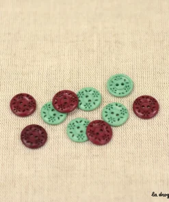 Bouton Fleurettes d’antan 15 mm