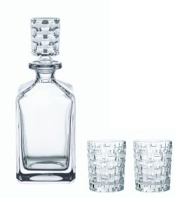 Bossa nova decanter + 2 whisky tumblers