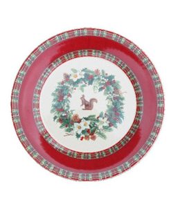 Assiette dessert rose des neiges