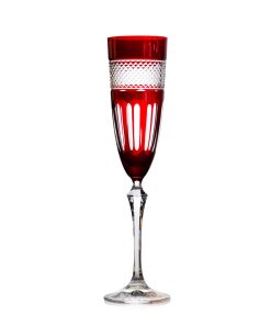 Color Champagne crystal flute mireille