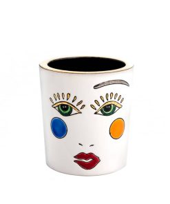 Pot à bougie Happy Face Émaux de Longwy